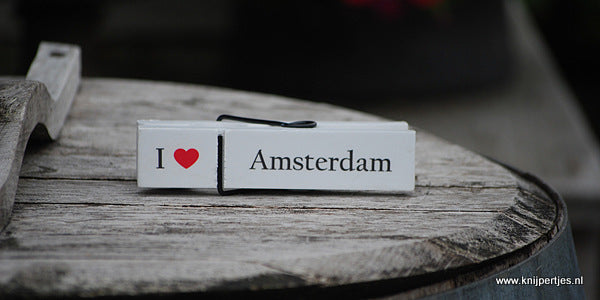 Amsterdam kaarthouder | Knijpertjes