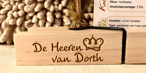 Houten kaarthouders & Menukaarthouders