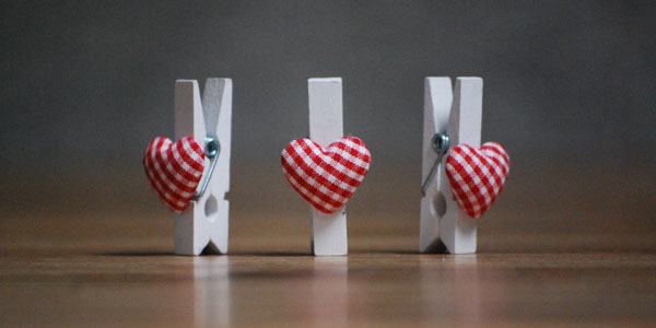Decoratieve mini knijpers met hartje | Knijpertjes.nl