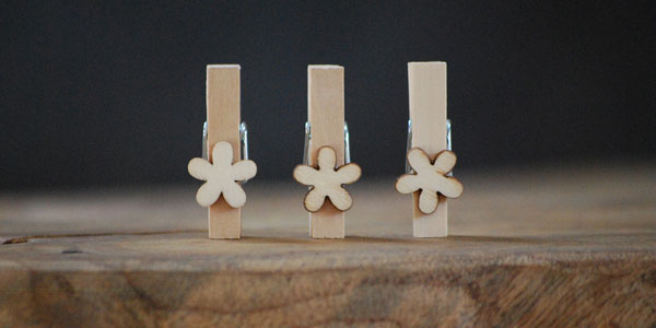 Decoratie wasknijpers van hout | Knijpertjes.nl