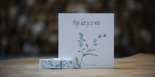 Kleine bedankjes afscheid | Vergeet me nietjes