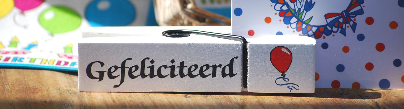 Gefeliciteerd wasknijper | Knijpertjes.nl