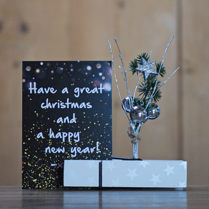 Origineel kerstgeschenk met zilveren sterren | Knijpertjes.nl