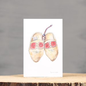 Ansichtkaart klompen | Knijpertjes