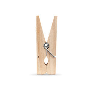 Wasknijpers hout met magneet | Knijpertjes