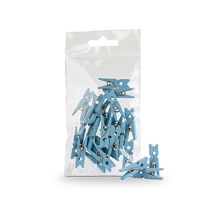 Mini knijpers blauw 25mm | Knijpertjes