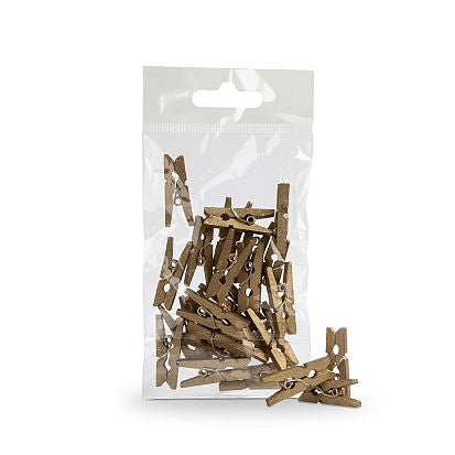 Mini knijpers goud 25mm | Knijpertjes