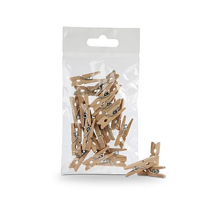 Mini knijpers hout 25mm | Knijpertjes