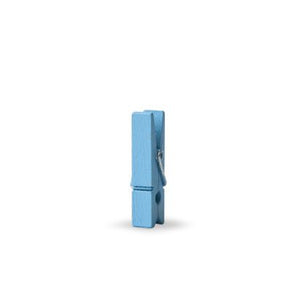 Mini knijpers lichtblauw 35x6mm | Knijpertjes.nl