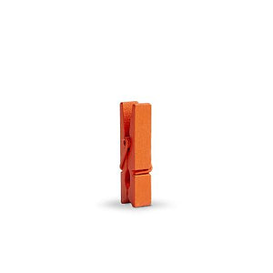 Mini knijpers oranje 35x6mm | Knijpertjes