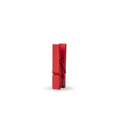 Mini knijper rood 35x6mm | Knijpertjes