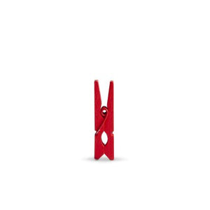Mini wasknijper rood 35x6mm | Knijpertjes