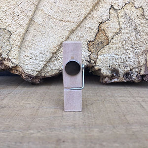 Mini wasknijper hout met magneet | Knijpertjes