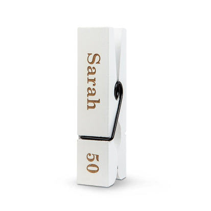 Sarah 50 jaar | Feest knijper | Knijpertjes