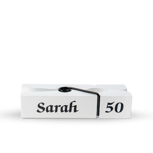 Grote witte knijper Sarah | Knijpertjes