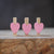 Mini knijpers met houten hart roze