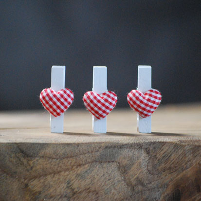 mini wasknijpers met hartje | Knijpertjes