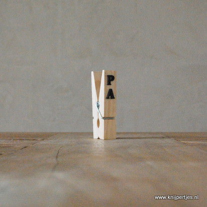 Houten wasknijpers met magneet | Knijpertjes