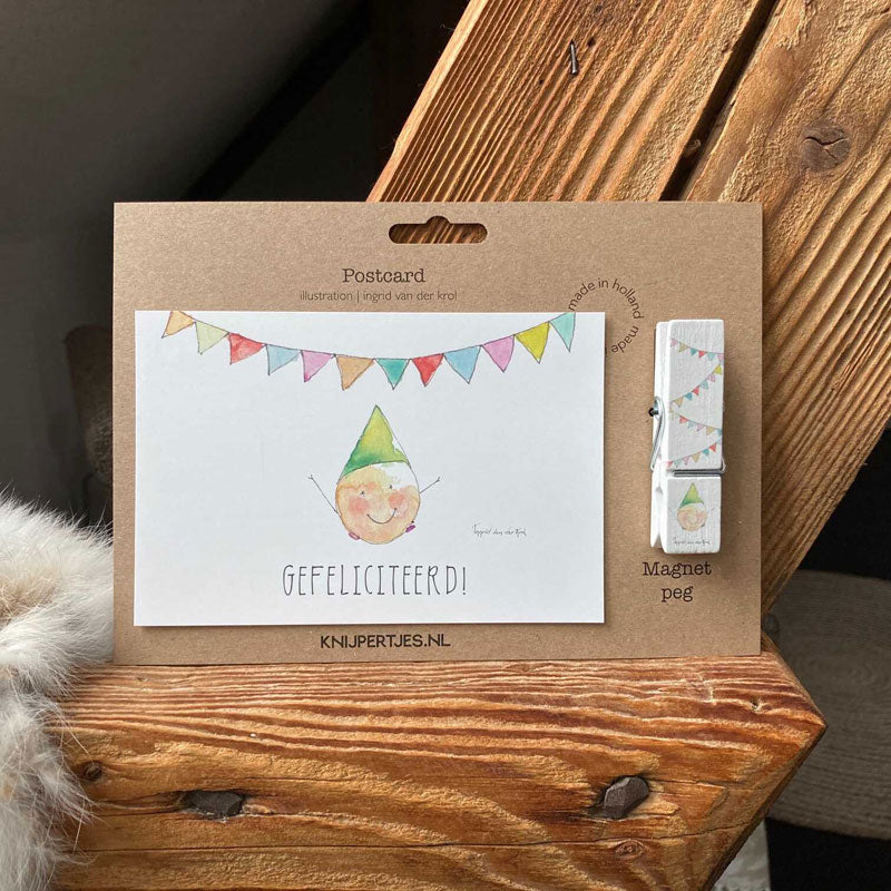 Feest wenskaarten bestellen? | Knijpertjes.nl