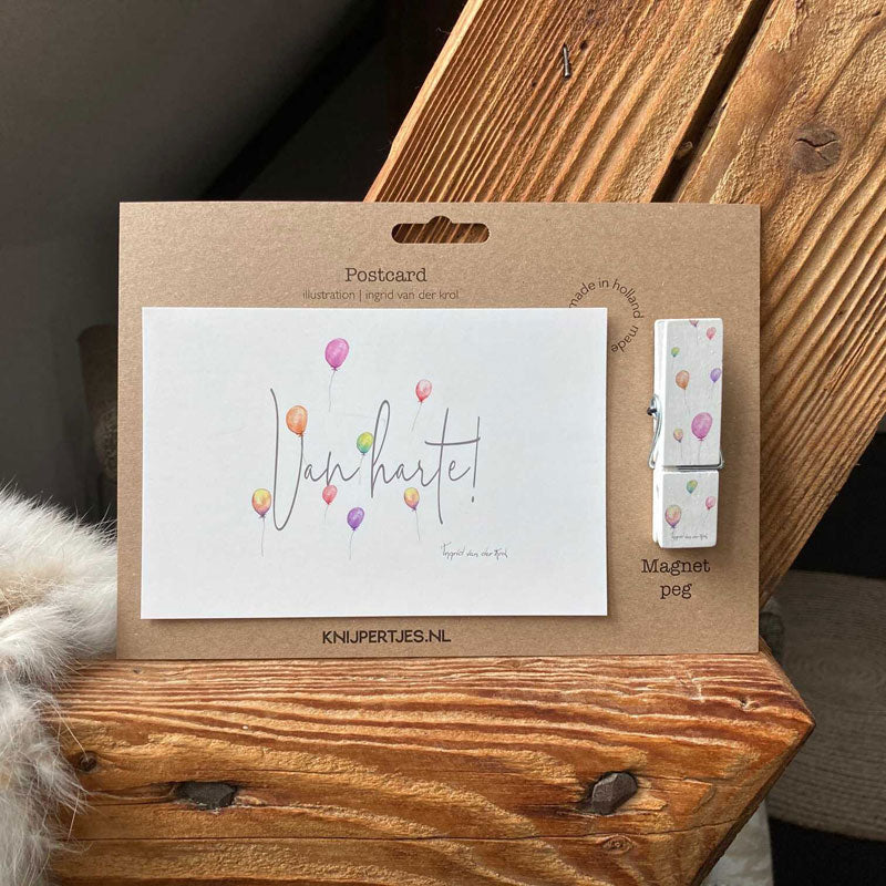 Felicitatie wenskaarten bestellen? | Knijpertjes.nl