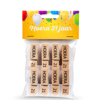 Verjaardag knijpers 21 jaar | Knijpertjes