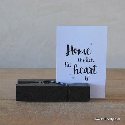 Originele kaarthouder zwart | Knijpertjes.nl