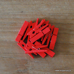 Mini knijpers rood | Knijpertjes