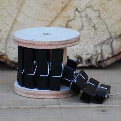 Mini knijpers zwart | Knijpertjes