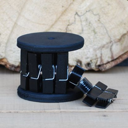 Zwarte mini knijpers kopen? | Knijpertjes