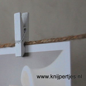 Mini knijpers wit | Originele bedankjes | Knijpertjes.nl