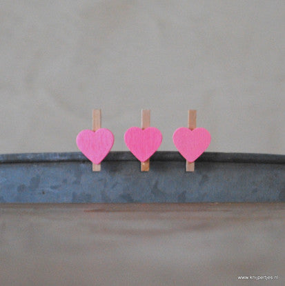 mini knijpers met hartje | Knijpertjes