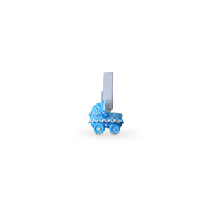 Wasknijper met kinderwagen blauw