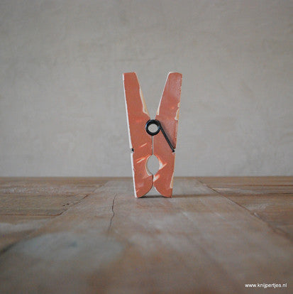 Bruine Vintage knijper | Knijpertjes