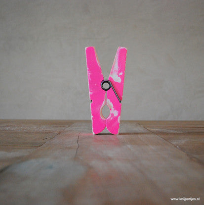 Roze Vintage Knijpers | Knijpertjes.nl