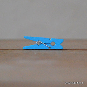 Mini knijpers blauw | Origineel kraamcadeau | Knijpertjes.nl