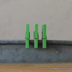 Mini knijpers groen | Knijpertjes.nl