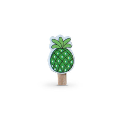 Mini knijper ananas groen | Knijpertjes.nl