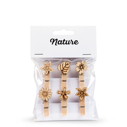 Decoratieve houten knijpers | Knijpertjes