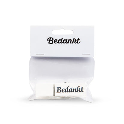 Witte wasknijper bedankt | Knijpertjes.nl